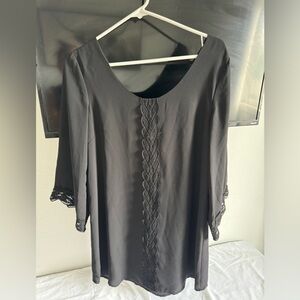 Black shift dress